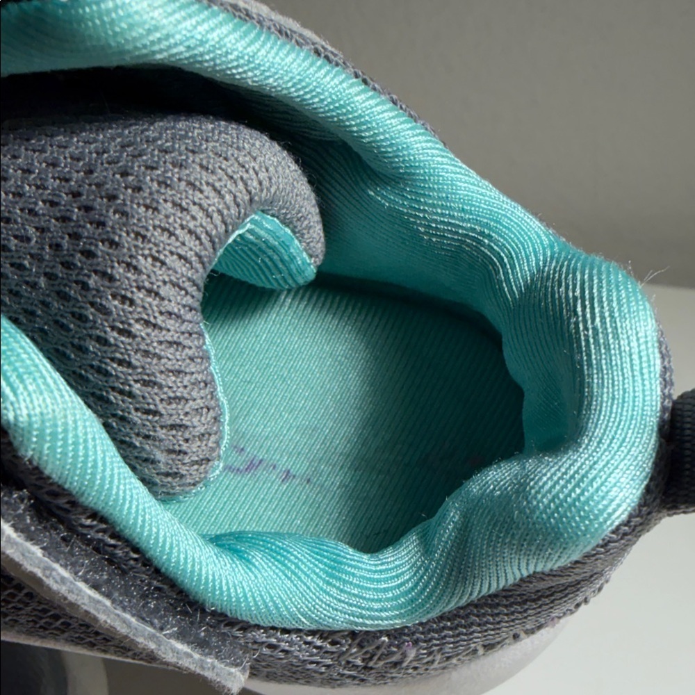 Skechers Kids' Gray and Teal Sneakers - Picture 8 of 10